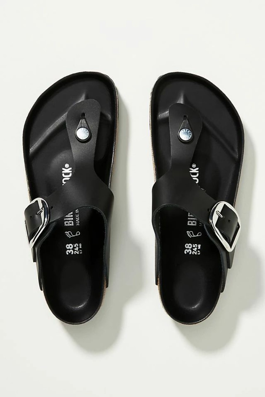 * Promo Birkenstock Gizeh Big Buckle Sandals Black | Resort & Vacation Sandals