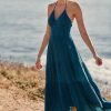 * Coupon By Anthropologie Smocked Halter Dress Blue | Cover-Ups