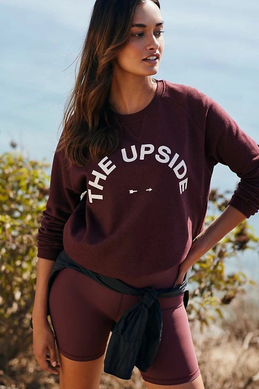 * Flash Sale The Upside Sid Crewneck Wine | Tops & Tees