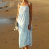 * Hot Sale Seafolly Cabana Shoulder-Tie Dress Sky | Cover-Ups