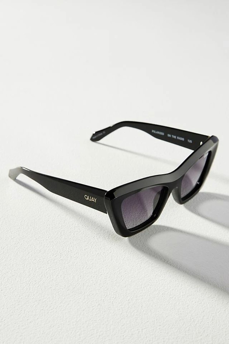 * Coupon Quay On The Radio Sunglasses Black | Sunglasses