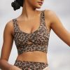 * Cheapest Varley Let'S Go Staunton Bra Brown Motif | Bras & Bralettes