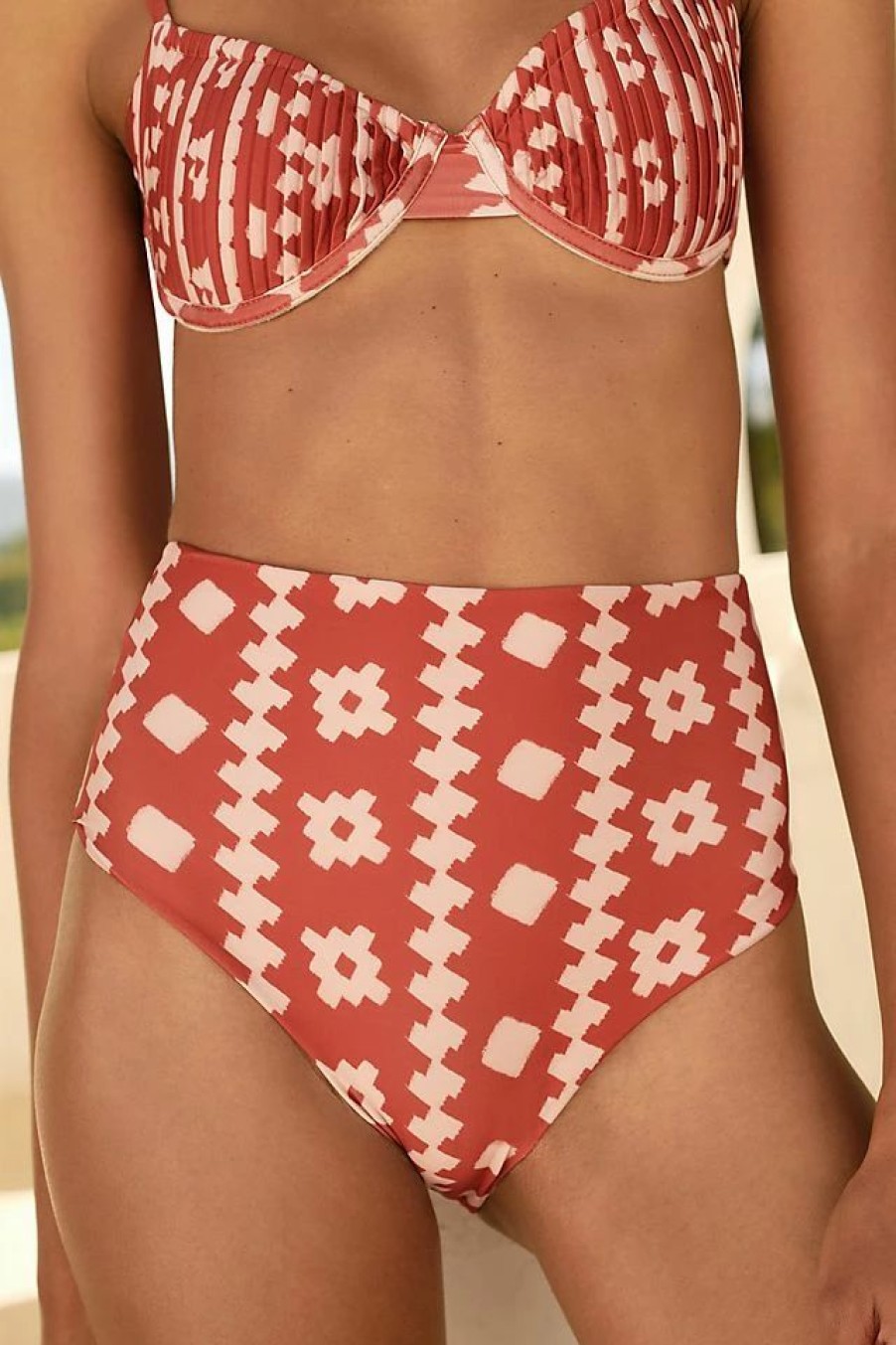 * Brand New Encantadore Rose Terraguer Bikini Bottoms Mango | Swimwear