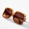 * Outlet I-Sea Oversized Square Sunglasses Orange | Sunglasses