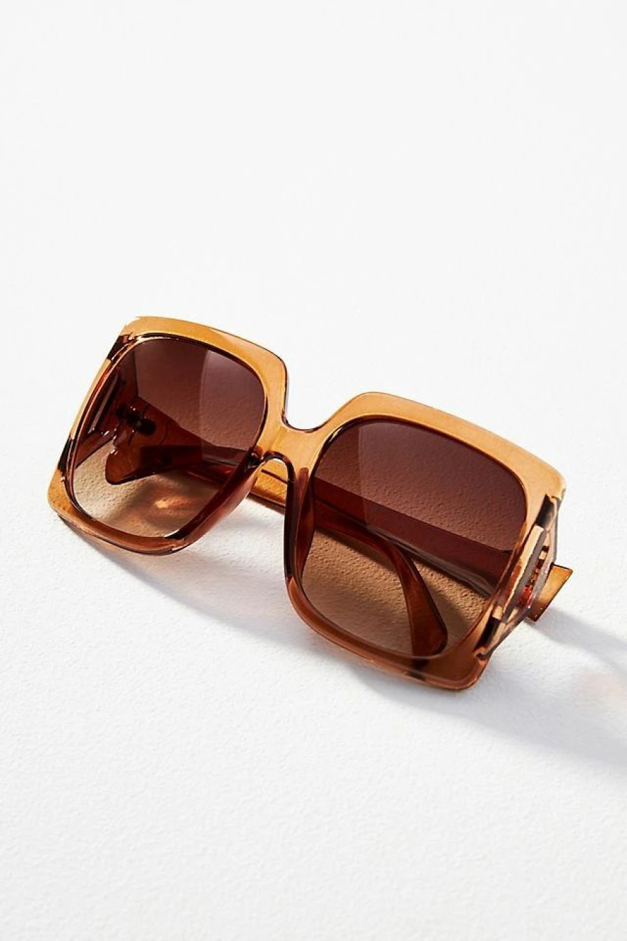 * Outlet I-Sea Oversized Square Sunglasses Orange | Sunglasses