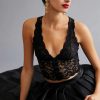 * Top 10 Clo Intimo Fortuna Lace Racerback Bra Black | Bras & Bralettes