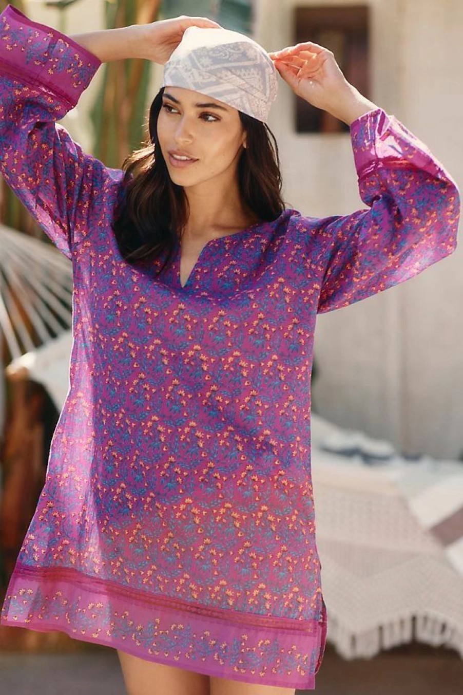 * Promo Roller Rabbit Kurta Tunic Pink Combo | Cover-Ups