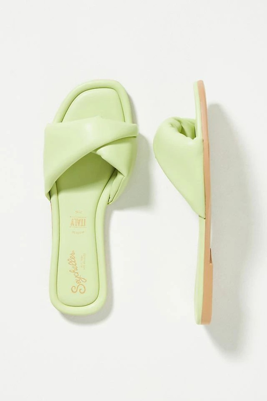 * Discount Seychelles Breath Of Fresh Air Puffy Sandals Moss | Resort & Vacation Sandals