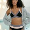 * New Malai Slate Violet Hella Cool Bikini Bottoms Black | Swimwear