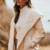 * Coupon Varley Foster Quilt Jacket Ivory | Tops & Tees