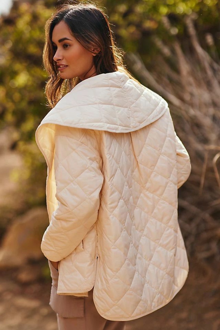 * Coupon Varley Foster Quilt Jacket Ivory | Tops & Tees