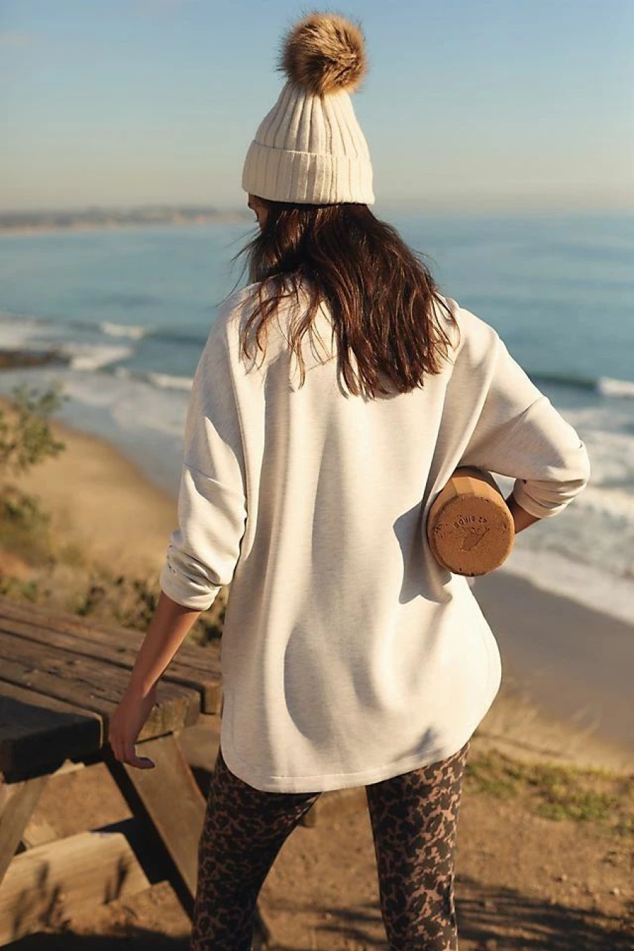 * Coupon Varley Bay Sweatshirt Ivory | Tops & Tees