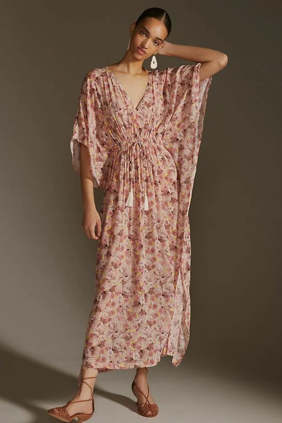 * Coupon Rujuta Sheth Kaftan Pink | Cover-Ups