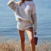 * Best Pirce Varley Willard Knit Half-Zip Sweater Pearl | Tops & Tees