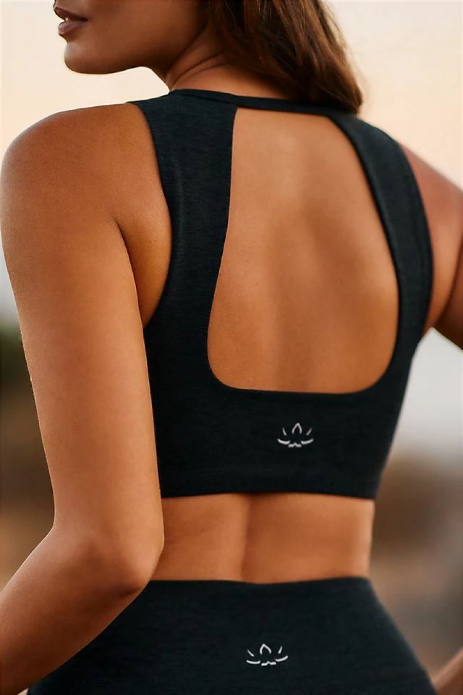 * New Beyond Yoga Open Back Bra Black | Bras & Bralettes