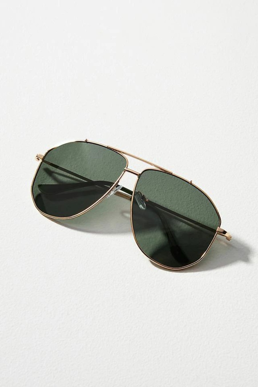 * Discount By Anthropologie Metal Aviator Sunglasses Green | Sunglasses