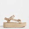 * Best Deal Teva Flatform Universal Leather Sandals Neutral | Resort & Vacation Sandals