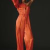 * Cheapest Farm Rio One-Shoulder Jumpsuit Orange | Beach Bottoms