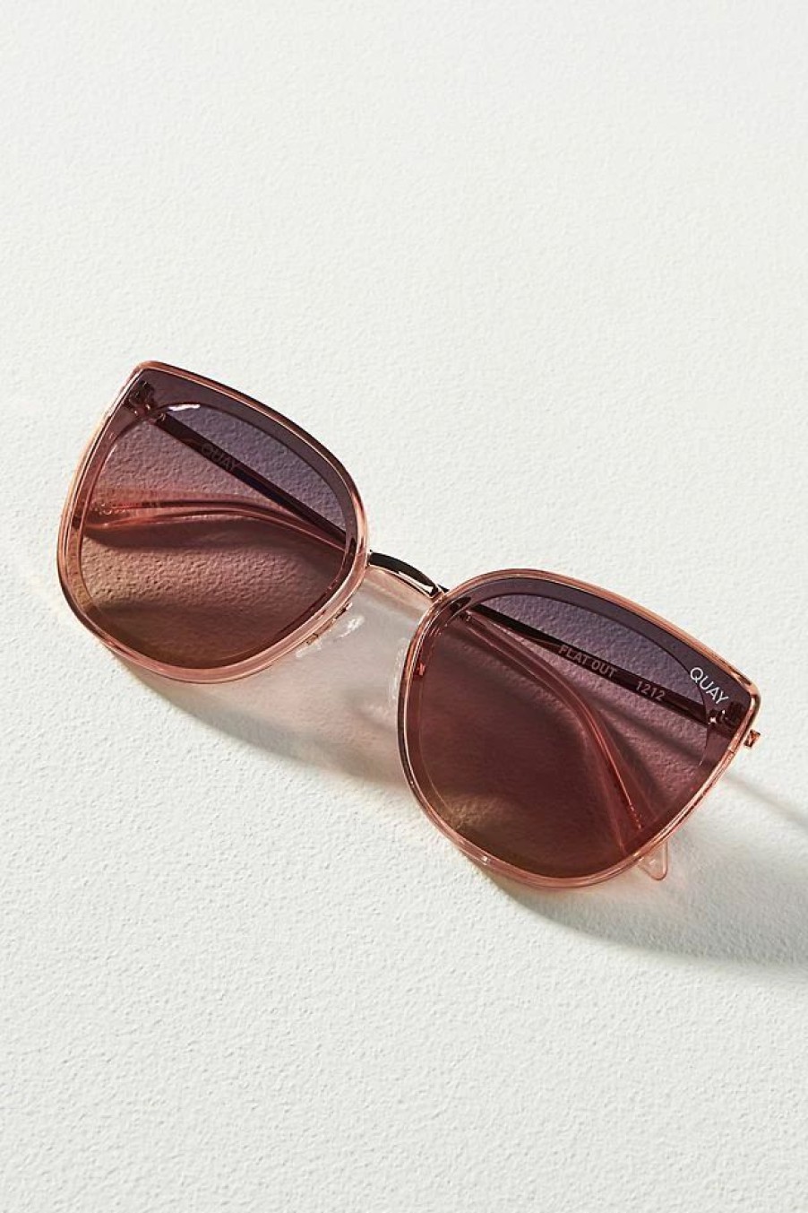 * Promo Quay Flat Out Sunglasses Rose | Sunglasses