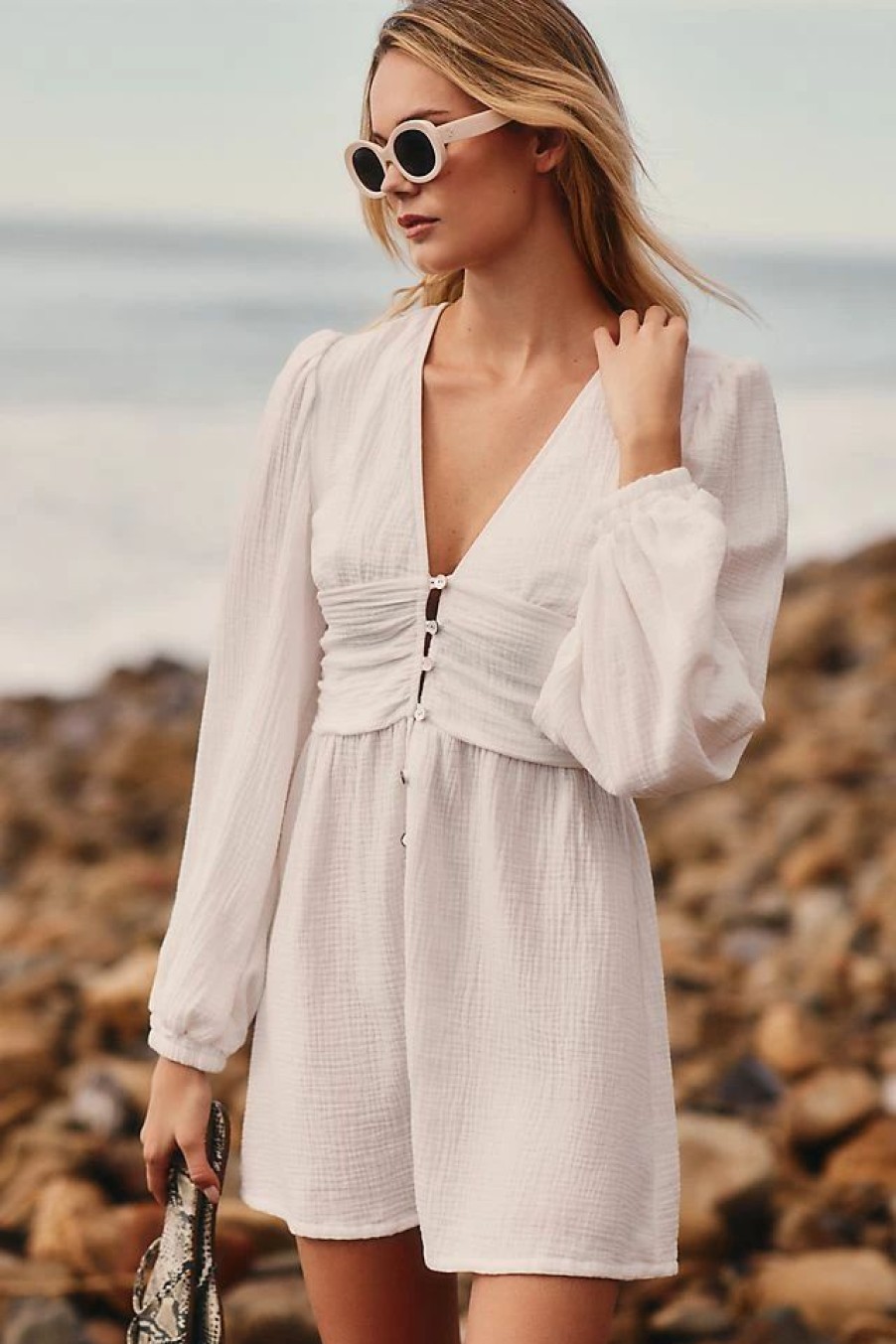 * Cheap Dippin' Daisy'S Waikiki Dress White | Cover-Ups