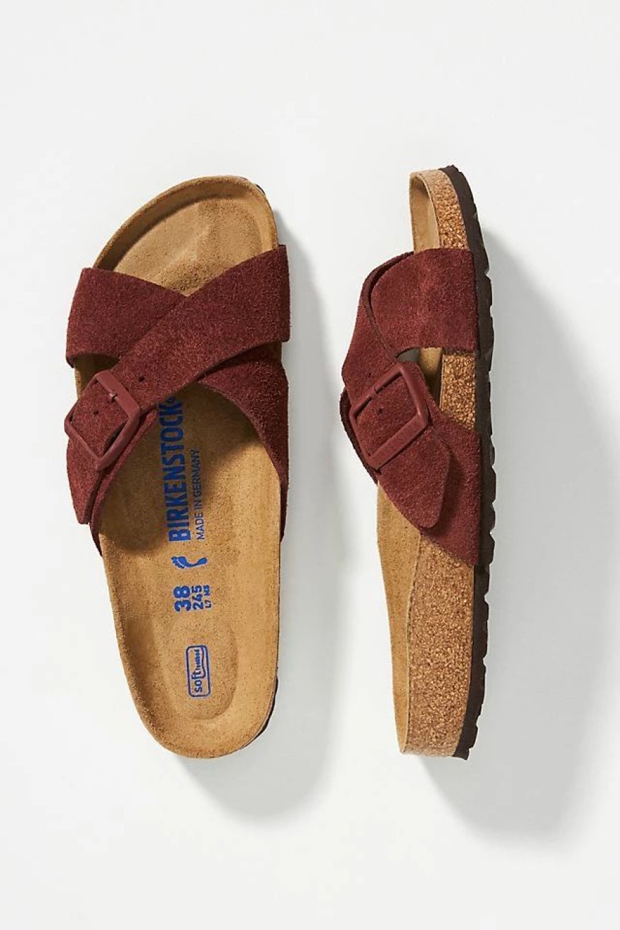 * Promo Birkenstock Siena Suede Soft Footbed Sandals Chocolate | Resort & Vacation Sandals