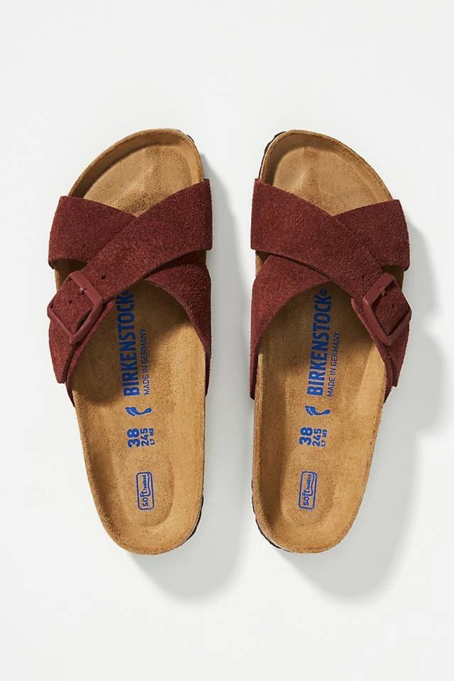 * Promo Birkenstock Siena Suede Soft Footbed Sandals Chocolate | Resort & Vacation Sandals