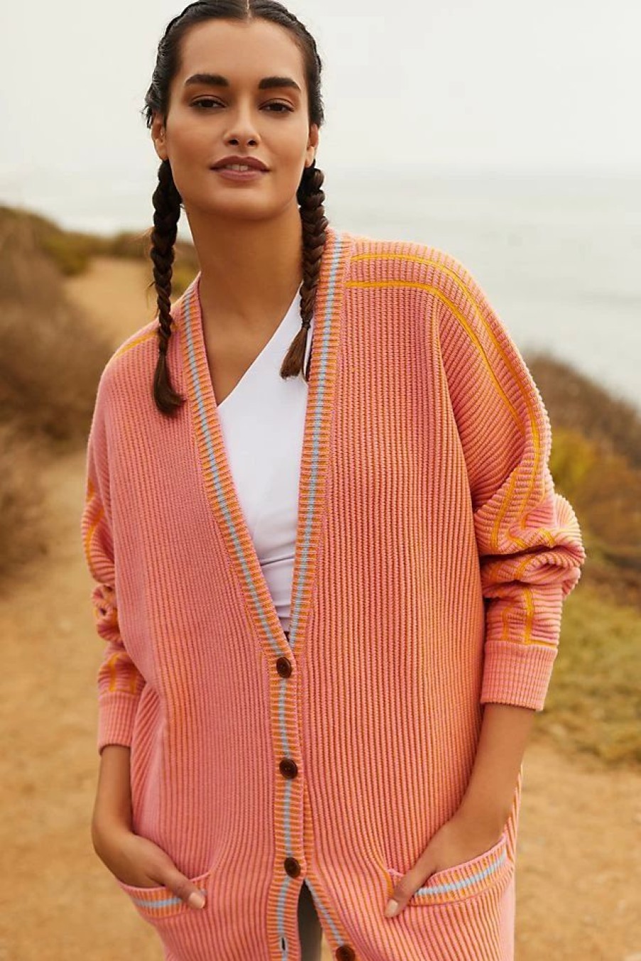 * Best Deal The Upside Hanna Cardigan Sweater Pink | Tops & Tees