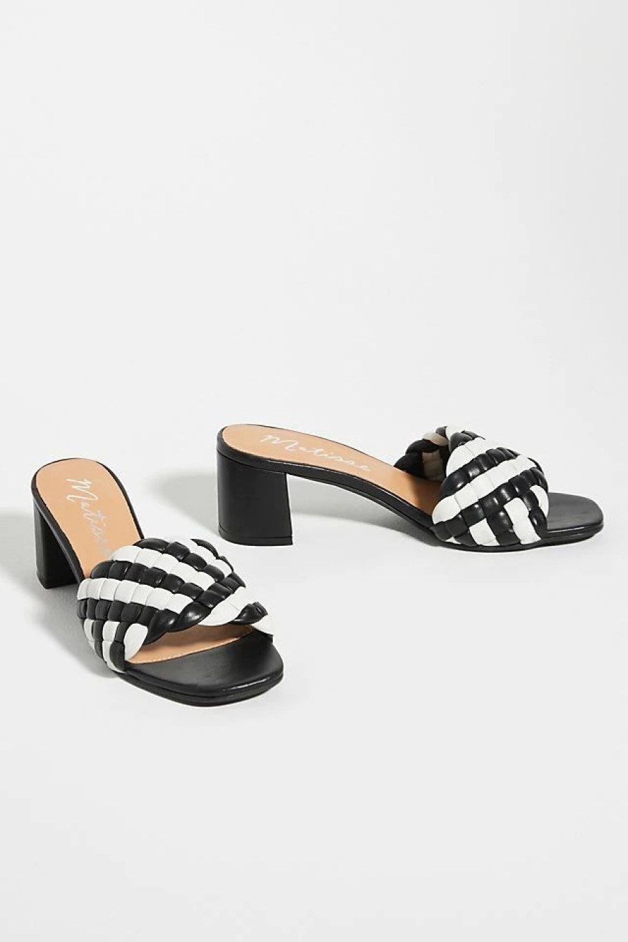 * Cheapest Matisse Gigi Heels Black & White | Resort & Vacation Sandals