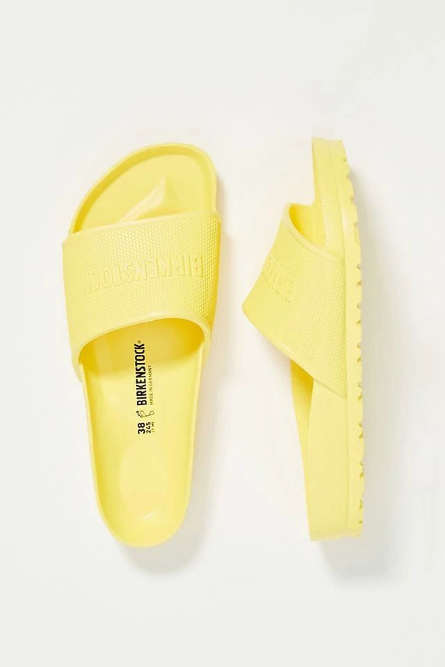 * Cheap Birkenstock Barbados Slide Sandals Yellow | Resort & Vacation Sandals