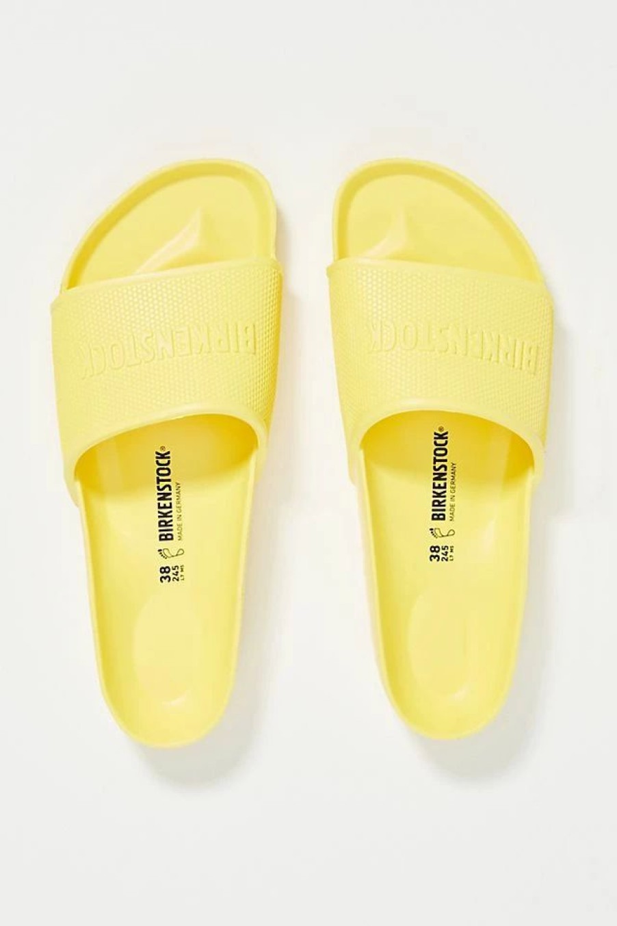 * Cheap Birkenstock Barbados Slide Sandals Yellow | Resort & Vacation Sandals