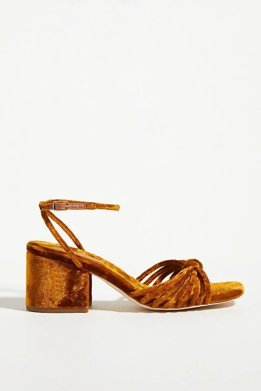 * Outlet Loeffler Randall Renee Knot Heeled Sandals Cedar | Resort & Vacation Sandals