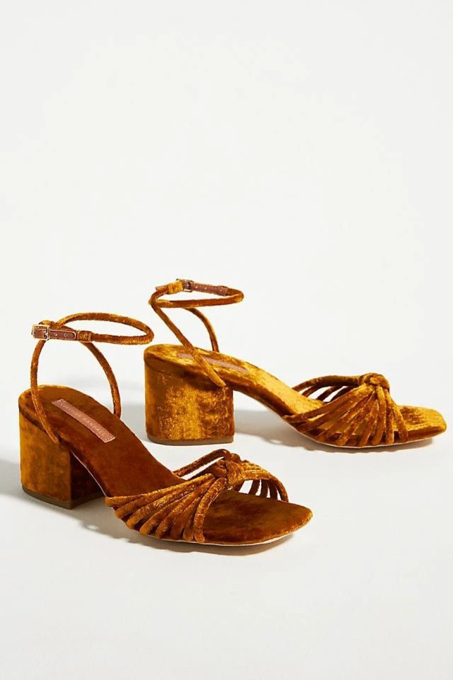 * Outlet Loeffler Randall Renee Knot Heeled Sandals Cedar | Resort & Vacation Sandals