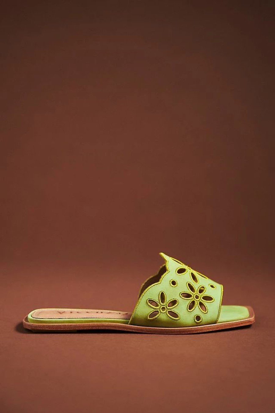 * Wholesale Vicenza Floral Cut-Out Sandals Moss | Resort & Vacation Sandals