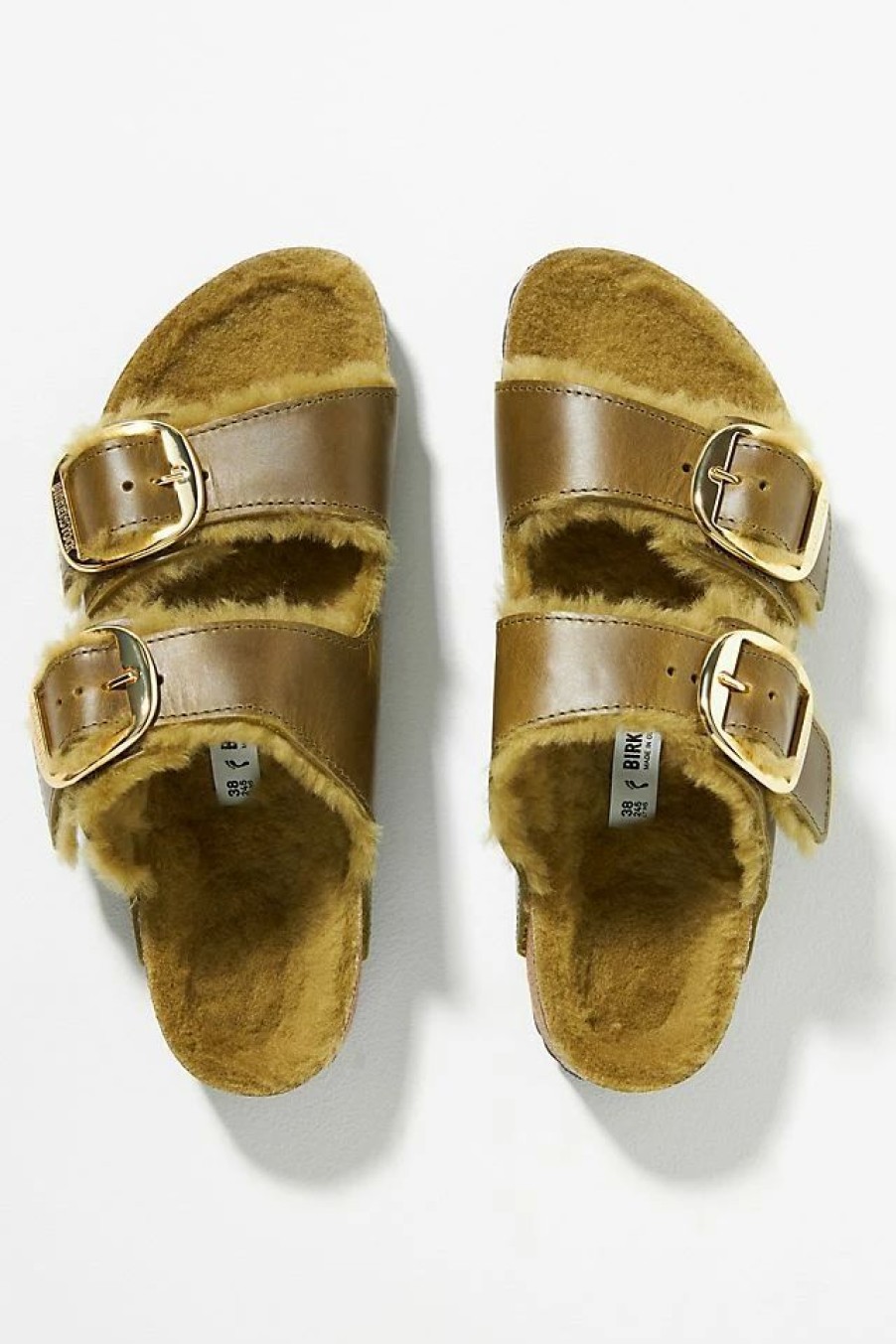 * Best Sale Birkenstock Arizona Big Buckle Shearling Sandals Navy | Resort & Vacation Sandals