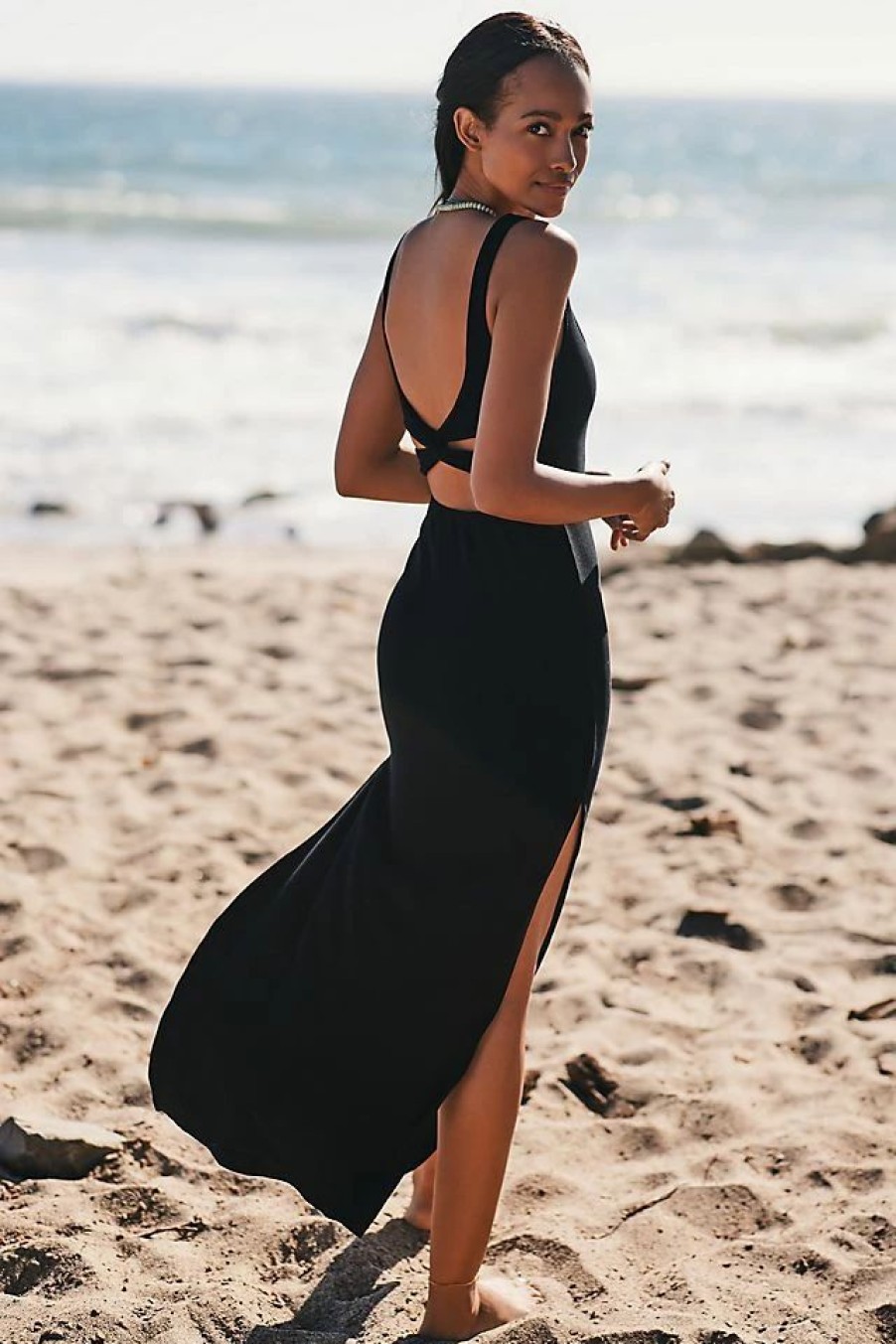 * Deals Lspace Mara Cutout Maxi Dress Black | Cover-Ups