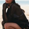 * Hot Sale Beach Riot Hilary Sweater Black | Cover-Ups