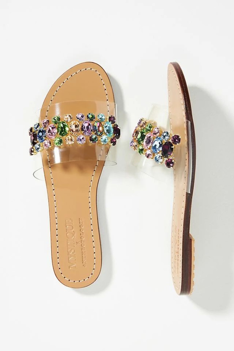 * Wholesale Mystique Plexi Slide Sandals Assorted | Resort & Vacation Sandals