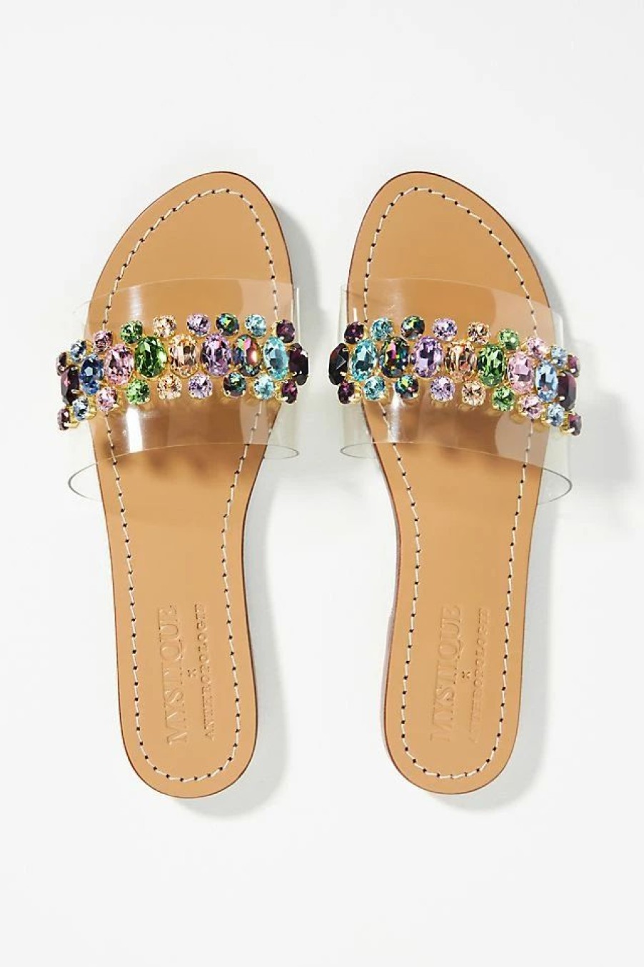 * Wholesale Mystique Plexi Slide Sandals Assorted | Resort & Vacation Sandals