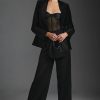 * Outlet Paige Chelsee Velvet Blazer Black | Blazers