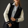 * Budget Avec Les Filles Varsity Jacket Navy | Blazers