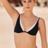 * Best Reviews Of Lspace Finneas V-Neck Bikini Top Black/Cream | Swimwear