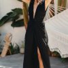 * Best Pirce Lspace Down The Line Cover-Up Dress Black | Cover-Ups