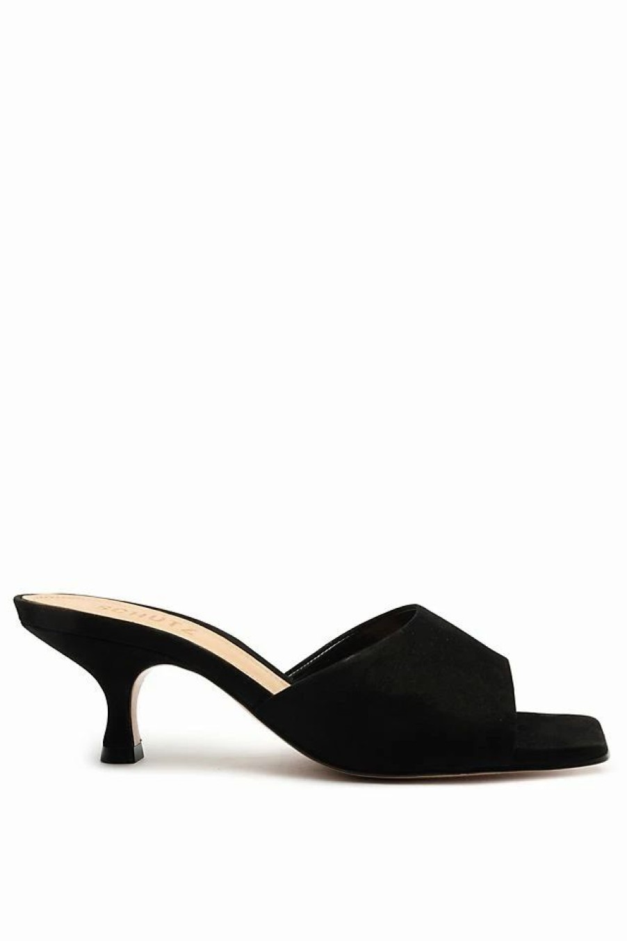 * Budget Schutz Dethalia Leather Sandals Black | Resort & Vacation Sandals