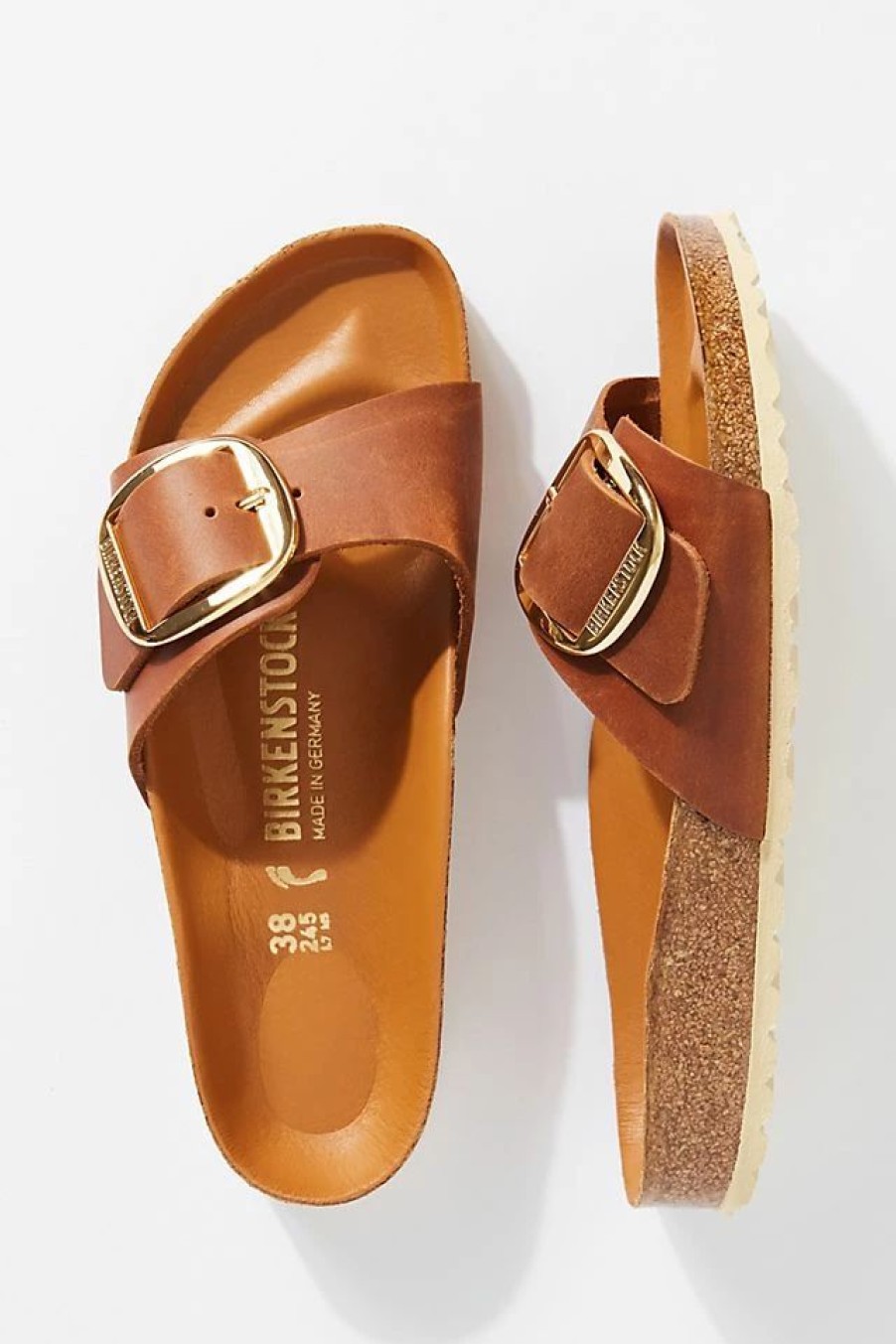 * Promo Birkenstock Madrid Big Buckle Sandals Honey | Resort & Vacation Sandals