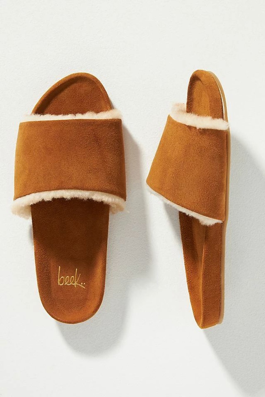 * Best Sale Beek Gallito Shearling Sandals Honey | Resort & Vacation Sandals