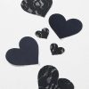 * Cheap Nippies Basics Heart Covers Black | Bras & Bralettes