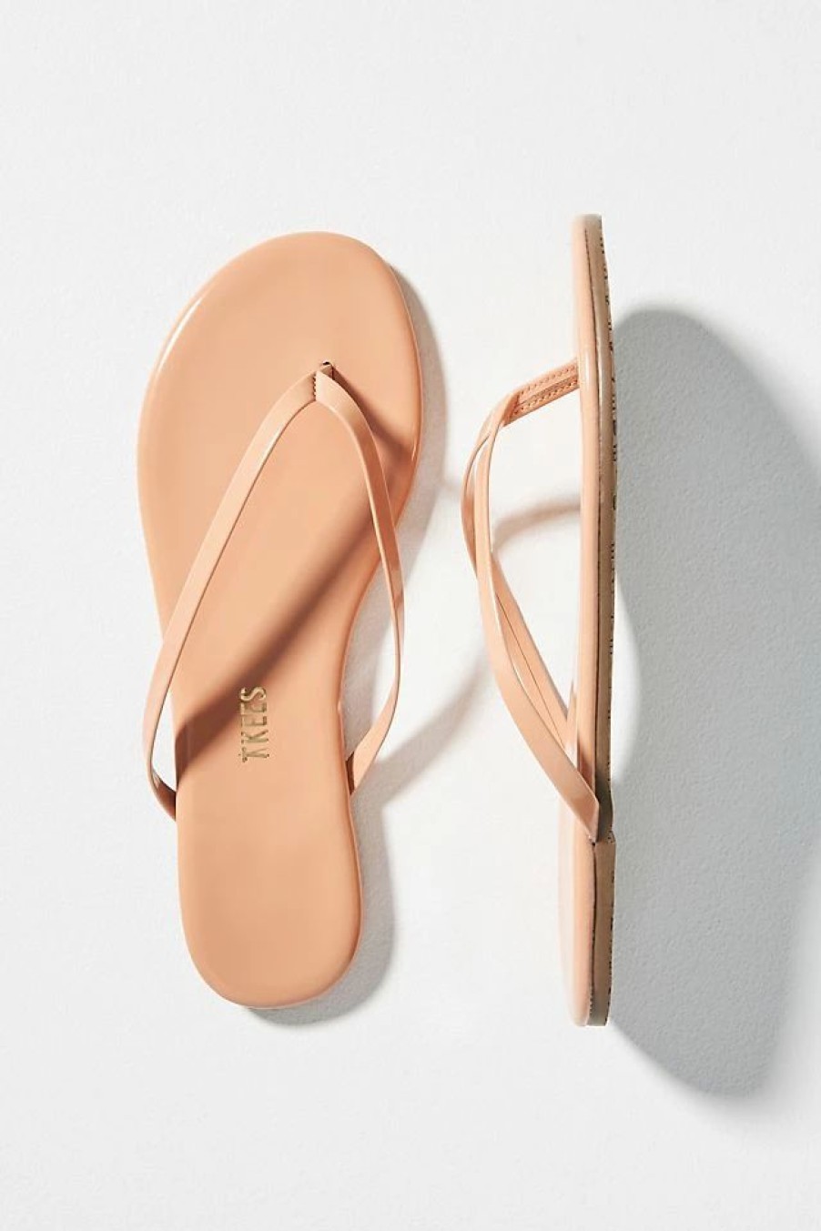 * Cheapest Tkees Foundations Glossy Sandals Peach | Resort & Vacation Sandals