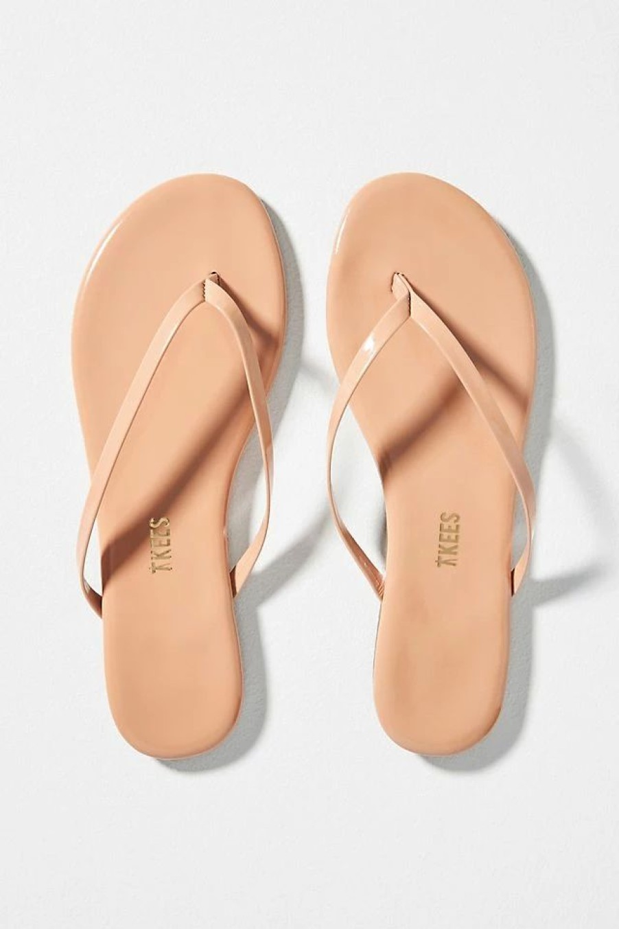 * Cheapest Tkees Foundations Glossy Sandals Peach | Resort & Vacation Sandals