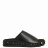 * Cheapest Kelsi Dagger Brooklyn Squish Studded Slide Sandals Black | Resort & Vacation Sandals