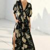 * Best Pirce Malai Alive Bloom Shona Maxi Dress Black | Cover-Ups